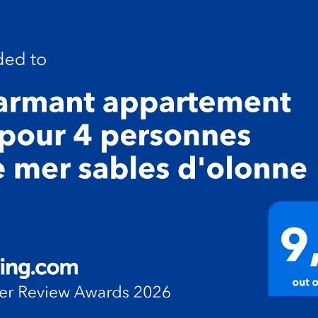 T2 Pour 4 Personnes Vue Sables D'olonne